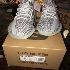 Blue tint yeezys